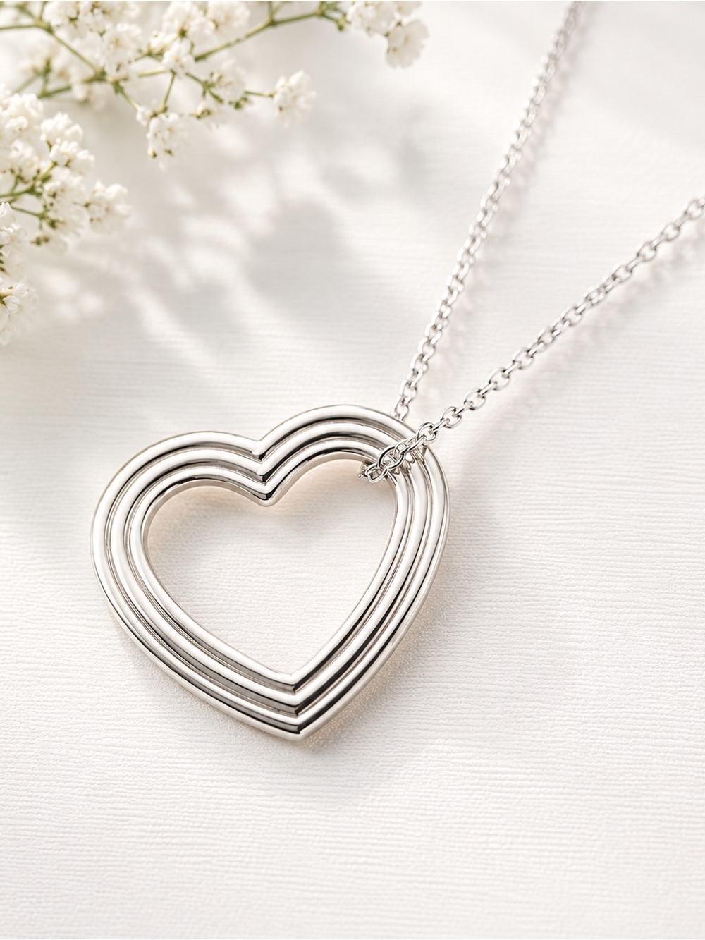 Tiffany & Co X Menard Sterling Silver Open Heart Pendant